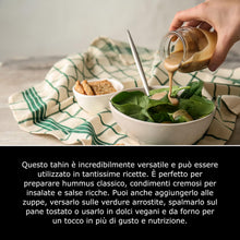 Carica l'immagine nel visualizzatore di Gallery, Sunita Crema di Tahini Integrale Biologica - Premium Tahina Crema di Sesamo - Salsa di Tahini Ricca e Cremosa per Hummus e Salse - 680g