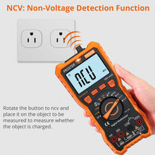 Carica l'immagine nel visualizzatore di Gallery, Proster Multimetro Digitale 6000 Conteggi 20A 1000V TRMS Auto Range Rilevatore NCV Misuratore di Tensione Corrente DC AC Temperatura Capacità Resistenza Diodo Tester di Continuità con una Borsa