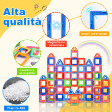 Carica l'immagine nel visualizzatore di Gallery, Lovchil Costruzioni Magnetiche, Blocchi Costruzioni Magnetici, Giochi Magnetici per Bambini 3 4 5 6 7 8 Anni, Montessori STEM, Scelta Regalo Perfetta per Ragazzi e Ragazze dai 3-8 Ann - 40 Pezzi