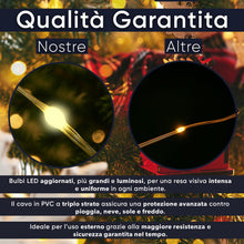 Carica l'immagine nel visualizzatore di Gallery, Luci Natale Esterno LED 30Metri-300LED Bianco Caldo Impermeabili, Luci Albero Di Natale 8 Modalità, 6 Luminosità, Con Telecomando e Cip Timer &amp; Memoria, Luci Natalizie Da Esterno ed Interno IP44