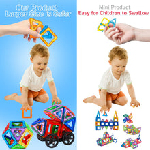 Carica l'immagine nel visualizzatore di Gallery, AOUVT 56 Pcs Costruzioni Magnetiche，Costruzioni Magnetiche Giochi Bambini，Divertente Giocattolo da Costruzione Educativo，Scelta Regalo Perfetta per Ragazzi e Ragazze dai 3 Agli 8 Anni