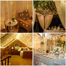 Carica l'immagine nel visualizzatore di Gallery, Zorela 600 LED 6Mx3M Tenda Luminosa Natale Esterno Interno Prolungabile Luci di Natale IP44 Impermeabile con 8 Modalità Tenda Luci Esterno per Natale, Giardino e Matrimonio