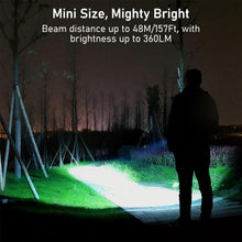 Carica l'immagine nel visualizzatore di Gallery, Blukar Torcia LED Mini Ricaricabile, Torcia EDC Tascabile con Portachiavi