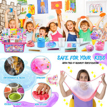 Carica l'immagine nel visualizzatore di Gallery, VIPNAJI Kit Slime Fluffy per Ragazze - Unicorn Slime Kit Completo per Fare Slime di Gelato, Fluffy, di Burro, Nuvola e Schiuma. Regalo per Bambina DIY, Fai da Te Fluffy Slime