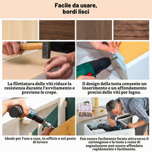 Carica l'immagine nel visualizzatore di Gallery, MXTIMWAN 360 pezzi Kit Assortimento Viti Autofilettanti, Viti per Legno Testa Svasata Croce, Kit di Viti per Legno, Viti
