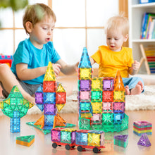 Carica l'immagine nel visualizzatore di Gallery, Lovchil Costruzioni Magnetiche per Bambini 61 Pezzi Blocchi Magnetici Giochi Bambini per 3+ Anni blocchi costruzioni magnetici Montessori per ragazzi e ragazze di 3 4 5 6 7 8 anni