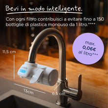 Carica l'immagine nel visualizzatore di Gallery, BRITA Filtro acqua rubinetto ON TAP V-MF (600L) - Riduce cloro, PFAS, 99,99% di batteri, microparticelle e metalli - per