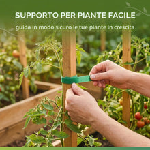 Carica l'immagine nel visualizzatore di Gallery, 2 Rotoli di Nastro Autoadesivo per Piante 10mm x 10m, a Strappo, Nastri Riutilizzabili per Sostegno, Legatura e Tutori d