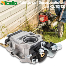 Carica l'immagine nel visualizzatore di Gallery, 15mm Carburatore per Decespugliatore 43cc 49cc 52cc compatibile con Florabest Decespugliator Multifunzione con Efco Dece