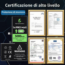 Carica l'immagine nel visualizzatore di Gallery, LL TRADER Batteria per iPhone 14 Pro Max, 5000mAh e Kit di Riparazione