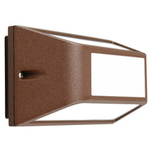 Carica l'immagine nel visualizzatore di Gallery, LAGOS 2 Applique da Parete, Alluminio Verniciato, IP54 Interno ed Esterno, Design Italiano, Attacco E27 (CORTEN)