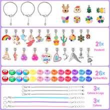 Carica l'immagine nel visualizzatore di Gallery, Tomylv Kit Braccialetti Fai Da Te Bambina, Regalo Bambina, Arcobaleno, Kit Gioielli Creativi, Regali Di Compleanno, Giocattoli per Bambini 5-12 Anni