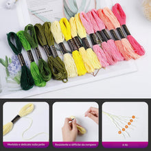Carica l'immagine nel visualizzatore di Gallery, Romon 100 Colori Fili da Ricamo, Fili da Ricamo con Accessori per Amicizia Braccialetti Mestieri, Fili Punto Croce per Maglieria Punto Croce, 8m (100 Colori)