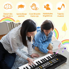 Carica l'immagine nel visualizzatore di Gallery, Pianola Tastiera 37 Tasti Scuola Media Bambini con Microfono, Shayson Elettronica Musicale Tastiera Strumento Multifunzione, Portatile, Educativo, Regalo per Ragazzi Ragazze 3+ Anni