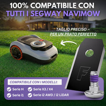 Carica l'immagine nel visualizzatore di Gallery, Filzada® 36x Lame Robot Tagliaerba Carbonio - Adatte per Segway Navimow