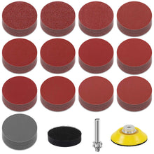 Carica l'immagine nel visualizzatore di Gallery, KONGMING 130 Pezzi Dischi Abrasivi 50mm Dischi Carta Abrasiva Grana 80 100 120 150 240 320 400 600 800 1000 1200 2000 30