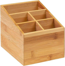 Carica l'immagine nel visualizzatore di Gallery, Westmark Organizer da cucina, 5 scomparti, Dimensioni: 13 x 13,5 x 16 cm, Bambù, Tapas + Friends, Marrone chiaro, 69842270