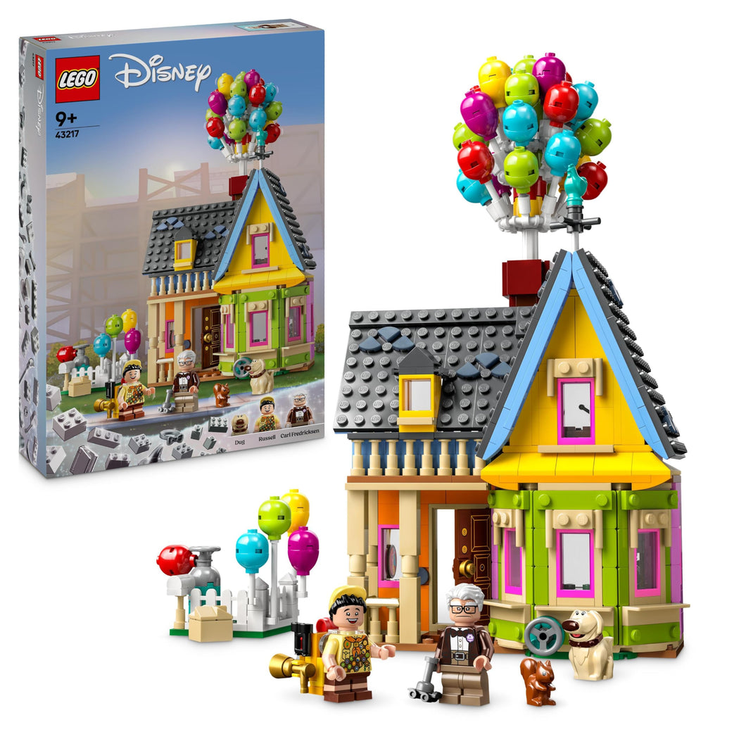 LEGO Disney e Pixar Casa di “Up”, Modellino da Costruire con Palloncini e Figure di Carl, Russell e Dug, Giochi per Bambini e Bambine da 9 Anni, Idea Regalo Iconica, Giocattolo da Collezione 43217