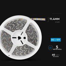 Carica l'immagine nel visualizzatore di Gallery, V-TAC Striscia Led da Esterno IP65 Impermeabile 11W - 5 Metri di Lunghezza - SMD 5050 Alta Luminosità - Strisce Led - Strip Adesiva e Copertura in Silicone - 12 Volt - Luce 4000K Bianco Naturale
