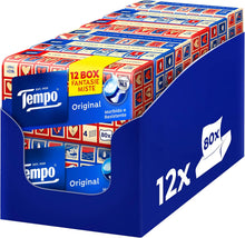 Carica l'immagine nel visualizzatore di Gallery, Tempo Fazzoletti Box Original, 4 Veli, 12 Confezioni da 80