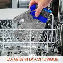 Carica l'immagine nel visualizzatore di Gallery, Brevanza guanti antitaglio cucina, guanti da lavoro antitaglio livello 9, guanti anti taglio per alimenti, guanto anti-t