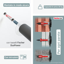 Carica l&#39;immagine nel visualizzatore di Gallery, Borgen Supporto bici da parete - Portabici da parete in legno per bici da corsa - Supporti bici da parete MTB, bici da corsa e city bike