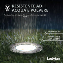 Carica l'immagine nel visualizzatore di Gallery, Ledvion Faretto LED da Incasso per Esterno IP67 3W 230V GU10 rotondo