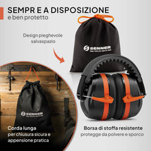 Carica l'immagine nel visualizzatore di Gallery, Senner ® WorkPro Ultra | Cuffie Antirumore per Lavoro e Tempo Libero – Paraorecchie di Sicurezza Regolabili, Cancellazio