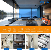 Carica l'immagine nel visualizzatore di Gallery, Elitech Distanziometro Laser 50m Precisione ±2mm Metro Laser Professionale con Modalità Area/Volume/Pitagora, LCD Retroi