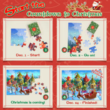 Carica l&#39;immagine nel visualizzatore di Gallery, HappyGoLucky Calendario Avvento Bambini 2024, Puzzle 6 * 24 (144 Pezzi) Bambini Regali Natale Bambini Calendario dell Avvento Giochi Bambino Bambina 3-12 Anni Idee Regalo Bambina Bambino 3-12 Anni