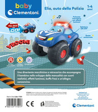 Carica l'immagine nel visualizzatore di Gallery, Clementoni Baby Elia Auto della Polizia, Macchinina Bambino 1-4 Anni, Gioco Prima Infanzia, Macchina con Suoni e Sirene,