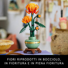Carica l&#39;immagine nel visualizzatore di Gallery, LEGO Icons Crisantemo, Fiore Finto da Costruire, Decorazione Floreale Artificiale per Casa, Hobby Creativo per Adulti, Regalo di Compleanno per Donna, Uomo, Lei o Lui dalla Botanical Collection 10368