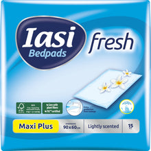Carica l'immagine nel visualizzatore di Gallery, IASI traverse letto 60x90 Fresh, Assorbenza Maxi Plus, tecnologia 'odour control' con delicata profumazione, 15 Unità