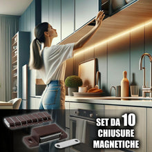 Carica l'immagine nel visualizzatore di Gallery, IPEA 10x Chiusure Magnetiche per Mobili, Porte, Armadi, Cassetti – 10 PEZZI – Marrone – Chiusura Magnetica con Calamita 