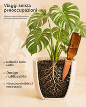 Carica l'immagine nel visualizzatore di Gallery, Bamworld Picchetti Autoirriganti Terracotta 6 Pezzi, Dispositivi Irrigazione Piante, Irrigatori Automatici per Vasi Inte