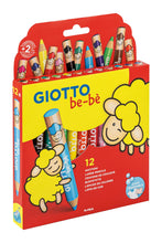 Carica l'immagine nel visualizzatore di Gallery, GIOTTO be-bè, Matitoni Super Lavabili , Mina Gigante, 7mm, colori assortiti, 12pz