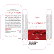 Carica l'immagine nel visualizzatore di Gallery, RISO ROSSO FERMENTATO NaturalColest 160 Compresse | oltre 5 MESI di fornitura | Con COENZIMA Q10 | 2,9mg Monacolina | Se