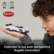 Carica l'immagine nel visualizzatore di Gallery, LEGO Speed Champions Hyper Sports Car Bugatti Centodieci - Modellino di Auto con Minifigure del Pilota - Macchina Giocattolo per Bambini da 9 Anni - Regalo di Compleanno - 77240