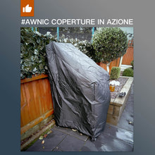 Carica l'immagine nel visualizzatore di Gallery, AWNIC Copertura Sedie Esterno Impermeabile, Antivento e Antipolvere, Resistente ai Raggi UV Copri Sedie da Giardino Telo