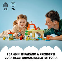 Carica l&#39;immagine nel visualizzatore di Gallery, LEGO DUPLO Cura degli Animali di Fattoria Giocattolo, Gioco di Ruolo Educativo per Bambini e Bambine da 2 Anni in su con Figure di Cavalli, Mucche e Galline, Set Prescolastico per Apprendimento 10416