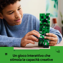Carica l'immagine nel visualizzatore di Gallery, LEGO Minecraft Creeper Giocattolo - Action Figure di Mob Snodabile con Scomparto Segreto con Maiale e Elemento TNT - Regalo per Gamer, Bambini, Bambine e Fan Adolescenti da 10 Anni in su - 21276