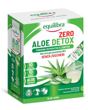 Carica l'immagine nel visualizzatore di Gallery, Equilibra Aloe Detox Zero, Gel Concentrato 99%, 10 Stick da 30 ml