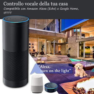 Interruttore Smart Touch Panel, Interruttore Wireless WiFi, Telecomando del Telefono Cellulare, Supporto del Controllo Vocale Alexa, Nessun hub richiesto, 2.4 GHz Wi-Fi