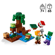 Carica l&#39;immagine nel visualizzatore di Gallery, LEGO Minecraft Avventura nella Palude, Modellino da Costruire con Personaggi di Alex e Zombie nel Bioma, Giochi per Bambini, Idee Regalo Compleanno 21240