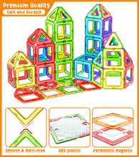 Carica l'immagine nel visualizzatore di Gallery, COOLJOYA Costruzioni Magnetiche 50 Pezzi, Costruzioni per Bambini 3 Anni Magneti Bambini, Costruzioni Magnetiche, Giochi per Bambini Giochi Montessori 3 4 5 6 7 8 Anni,Regali di Halloween