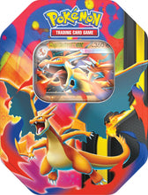 Carica l'immagine nel visualizzatore di Gallery, Pokémon: scatola da collezione Mega Charizard/Mega Charizard Y-ex del GCC Pokémon (quattro buste di espansione e una car