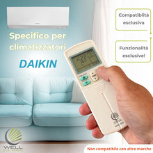 Carica l'immagine nel visualizzatore di Gallery, Wellclima Telecomando Universale per Condizionatori Daikin, Compatibilità Garantita, Design Simile all'Originale, Fino a