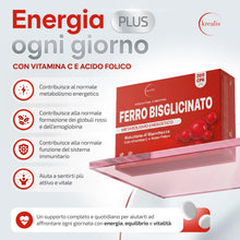 Carica l'immagine nel visualizzatore di Gallery, Ferro Integratore Forte bisglicinato 30 mg per dose | 200 Compresse con Acido Folico e Vitamina B Complex | Alta Assorbi
