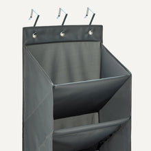 Carica l'immagine nel visualizzatore di Gallery, Amazon Basics Organizer per scarpe da appendere alla porta, con 8 ripiani, grande, grigio antracite