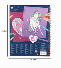 Carica l'immagine nel visualizzatore di Gallery, Depesche 12931 Miss Melody Crea i Tuoi Cavalli Glitterati - Libro da colorare con 30 Pagine per disegnare Motivi di Cava